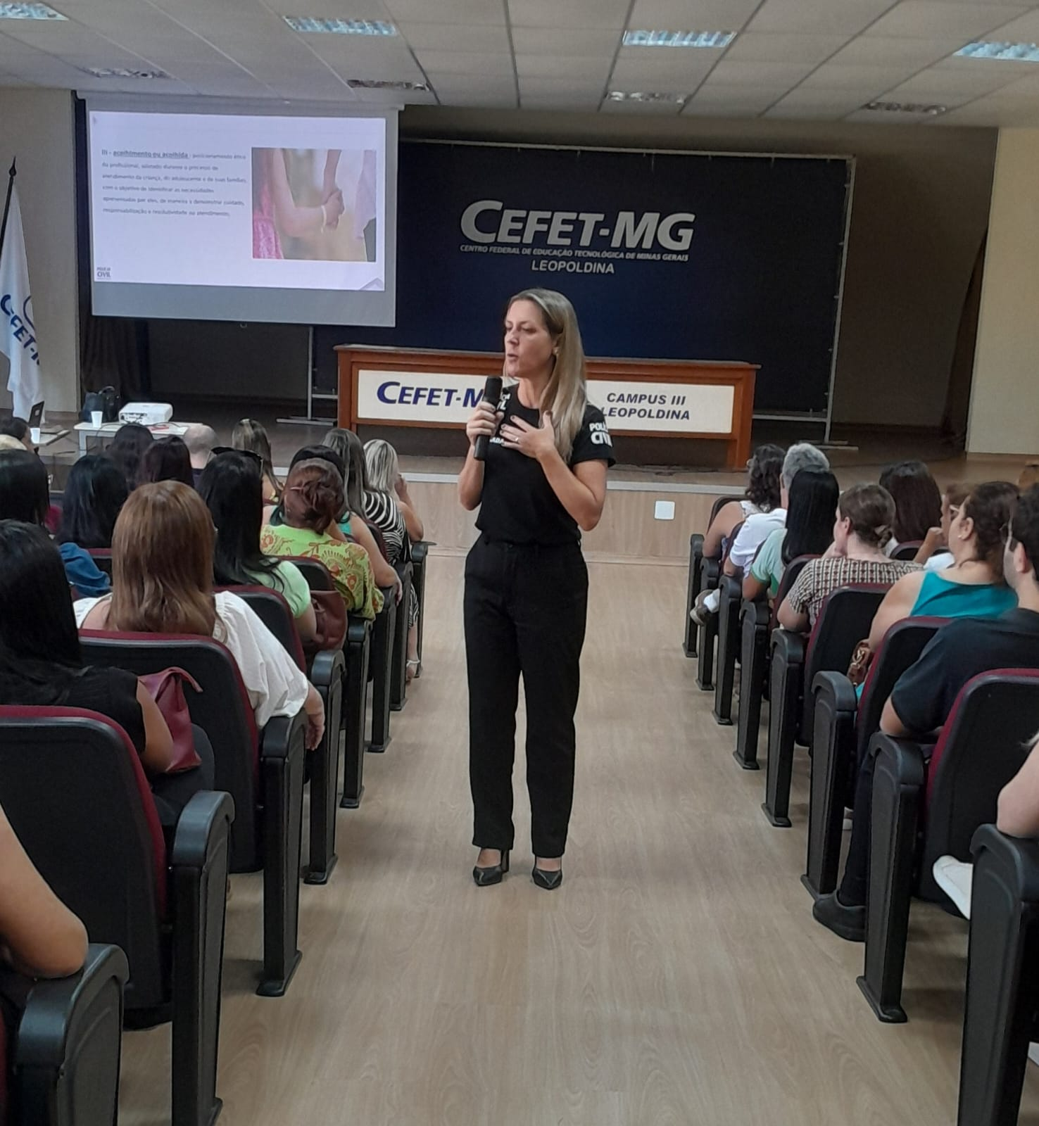 SRE Leopoldina participa de palestra sobre a Lei da Escuta Protegida ministrada pela Polícia Civil